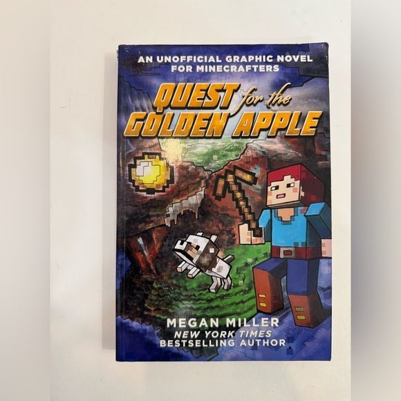 Kids Quest for the Golden Apple Minecraft Graphic Novel by Megan Miller - Picture 1 of 5